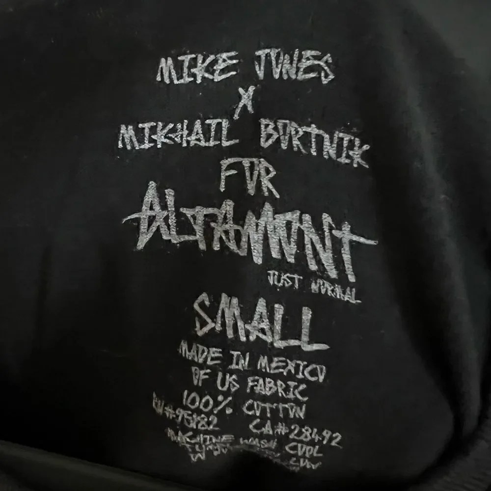 Altamont Mike Jones X Mikhail Bortnik Nightmare on Elm Street T-Shirt Size Small